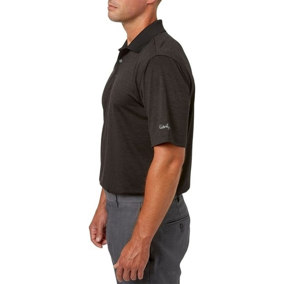 NWT Walter Hagen Men’s Core Space Dye Golf Polo in Black in size Small - Picture 3 of 7